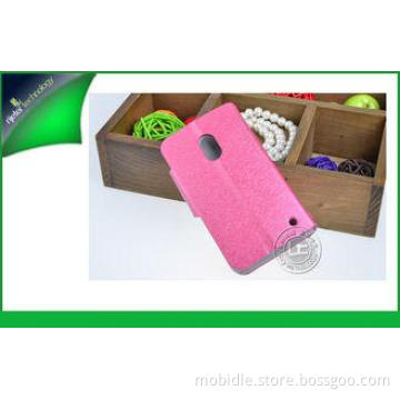 Pink Wallet Flip Leather Nokia Cell Phone Cases For Lumia 6